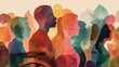 © Khalid - Diversity inclusion and equality concept showing diverse people united together representing multicultural community, social harmony, equal opportunity, respect and inclusive society values