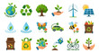 © SHANTI - Environmental icons showcasing sustainability renewable energy and earth day concepts