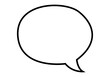 © Gabrieuskal - Icono lineal de un globo de texto vacío para conceptos de comunicación y diálogo