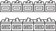 © SARNALY - Voting ballot boxes with vote labels