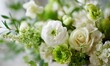 © simba kim - A clean, modern interpretation of white florals layered with fresh green tones and a subtle pop of chartreuse