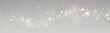 © ikril - Golden dust shimmers in glowing light, scattering sparkle, glitter across bokeh. Twinkle particles, stardust, flare highlights festive magic. Sparks, lens flare, glare enhance the PNG illustration.