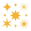 © MIZANUR - set of golden stars