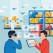 © Wiwa - Warehouse automation with drones, VR, and AI for logistics and inventory management
