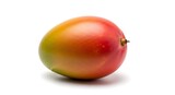 Vibrant Mango - A Delicious Tropical Fruit on White Background.