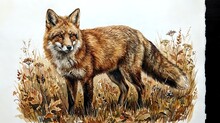 Fox Hunting Vintage Painting Free Stock Photo - Public Domain Pictures