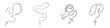 © Orawan - Rosary Beads: Catholic Prayer Beads Sketch Set Illustration