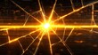© KKC Studio - Exploding Energy and Data: An artistic representation of energy bursting forth, radiating like a digital network, signifying technological advancement and interconnectivity.