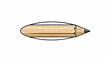 © Narti - A simple, stylized illustration of a sharpened wooden pencil