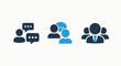 © Md - Dynamic people, communication, group, and business team icons for social networking, chat, and collaboration concepts