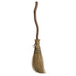 © Ridoy - Witch wooden broomstick with straw bristles on transparent background