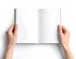 © Lektro - A person holds an open book with blank pages
