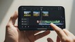 © GUST - Hands on Smartphone Video Editing Interface in Action.
