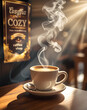 © Anastasia - cup of coffee on a wooden table