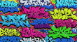 © celek - Vibrant, chaotic graffiti art with bold, colorful lettering fills the frame