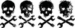 © smth.design - grunge skull and crossed wrench designs, mechanic and repair concept, vintage distressed icons