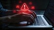 © Lee - Cybersecurity alert digital warning system hacker attack concept data breach protection computer security online threat detection network defense IT risk management software