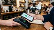 © jayantha - Cashless payment using smartphone close-up modern fintech lifestyle contactless transaction secure
