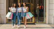 © PRASANNAPIX - Happy Friends Enjoying Shopping Trip Together