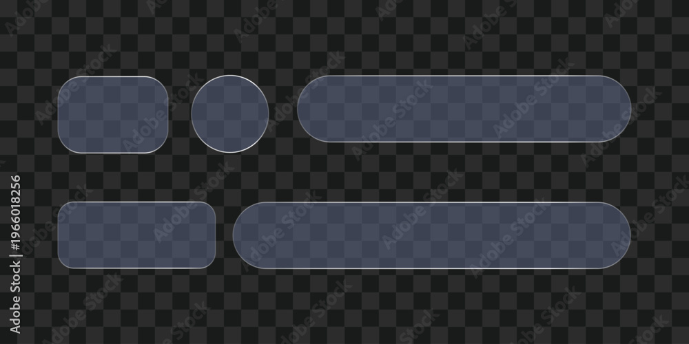 Gray rectangular and oval text boxes on a transparent background box ...