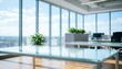 © maax - Bright Modern Office Space with Large Windows and Plants
