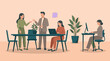 © Hexaview - Professional team working and collaborating in a modern office environment