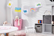 © New Africa - Stylish child's room with furniture, toys and drawings. Interior design