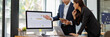 © David - Team of diverse people having a business meeting expenditure and analyzing real estate investment data report Financial and tax systems concept.