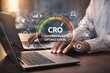 © Haseeb - Conversion Rate Optimization Dashboard with Performance Gauge and Business Analytics Interface