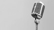 © ชลธิชา สว่างวงค์ - Microphone on stand close up view of a professional microphone positioned on a stable stand ready for recording