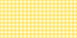 © chizhovao - Gingham pattern, yellow checkered Easter tablecloth. Cute seamless vichy background, pattern for picnic plaid, baby cloth. Yellow tartan texture, abstract Easter kawaii bg, vector flat illustration