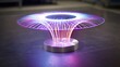 © Ryo - ultrathin. Concentric magnetic field lines of pure light warping space around a laser beam. STEM education sheets, lab safety posters, designed for biotech research communications, used by teachers.