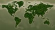 © Shakir - Green map made of leaves on gray background