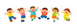 © popo - ジャンプする子供たち