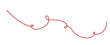 © Elena - Red string with minimal doodle style. Simple illustration for crochet theme on white background.