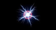 © antor - Abstract electric blue plasma ball with lightning