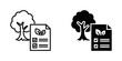 © kondesign - Conservation Projects icon set with style outline and solid. vector simple elements for design and presentation.