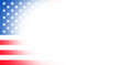 © Neelrong - United states of America or usa border flag with empty, blank, copy space on transparent background.  for Independence Day Fourth of July Memorial Day and National Holiday Web Banner or Flyer Design