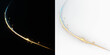 © theladydarina - Curved magic glowing light trails with blue and gold sparkles for creative overlays png