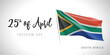 © kora_ra_123 - South Africa happy evacuation day greeting card, banner vector illustration