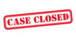 © Ibrahim Creative420 - A bold rectangular red stamp displays the words case closed in white lettering creating a strong visual statement silhouette high quality professional detailed