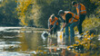 © Ky - Community Volunteers Cleaning River