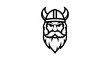 © Thiga.project - Powerful Viking Warrior Head Mascot Logo Vector Illustration with Horned Helmet and Long Beard