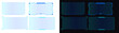 © MariaAlam - PNG image collection of six futuristic holographic user interface frames, featuring sleek geometric tech hud designs and glowing blue accents, on transparent background.