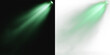 © Alehandro - green spotlight beam with dense volumetric overlay spotlight png
