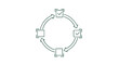 © Faiz - Circular Process Diagram with Checkmarks for Stock Photography.