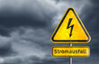 © gguy - Stromausfall Warnschild