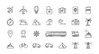 © Sheikh - Minimal Tiny Travel Icons Vector Set for UI Apps and Infographic Design