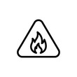 © Ilusi_design - Warning sign with flame symbol.