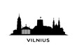 © Roman - Vilnius city skylineVector city skyline on a white background